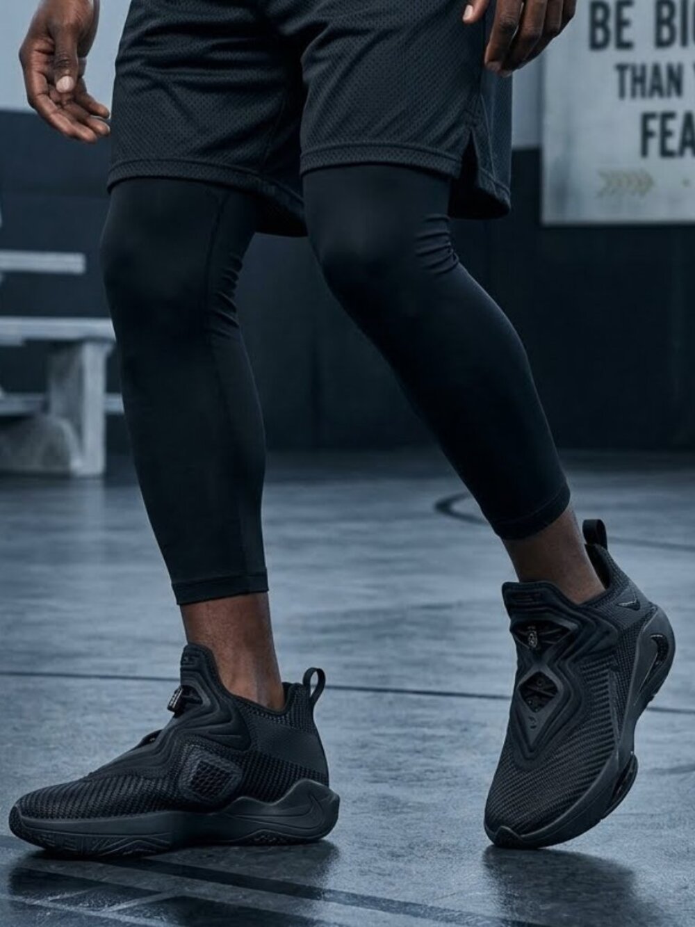 Nike LeBron Soldier 14 Triple Black Basketball Shoes CK6024-003 Men's sz 9.5 NIB